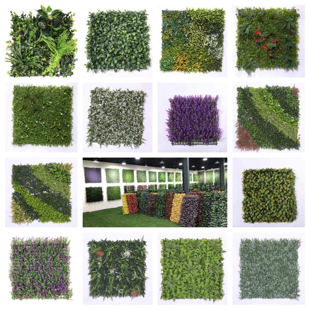Eco-friendly Customizable UV-resistant 3D Artificial Plant Wall Panels for Home & Outdoor Decor
