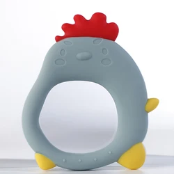 2021 food grade animal silicone christmas gift set toys organic teether bpa free rubber silicone baby teethers