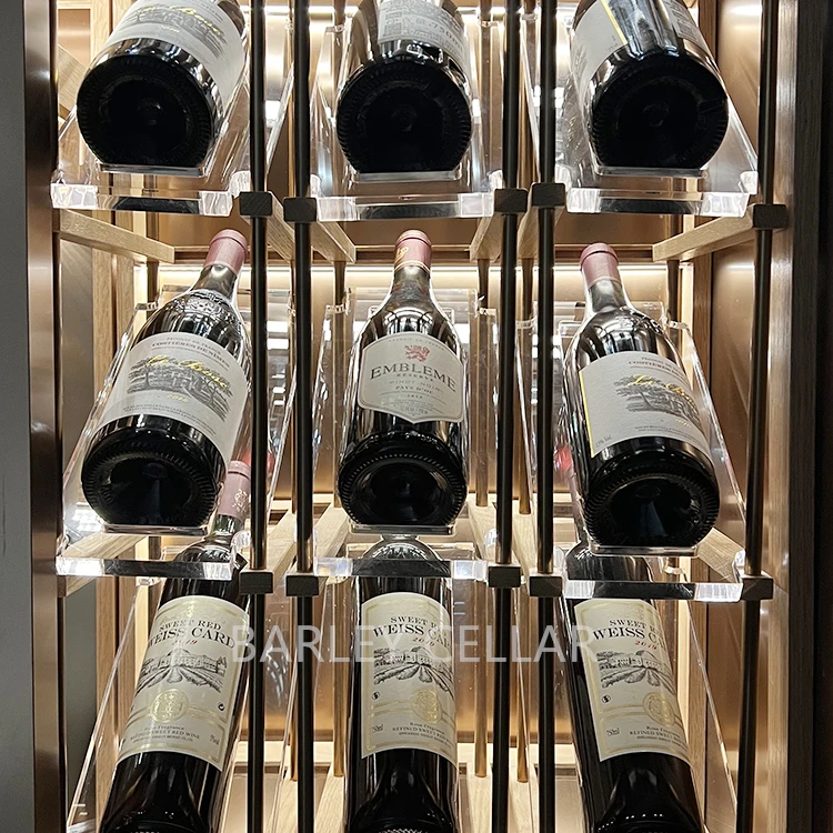 BARLEY cellar smart temperature control system customized wine cabinet for commercial bar