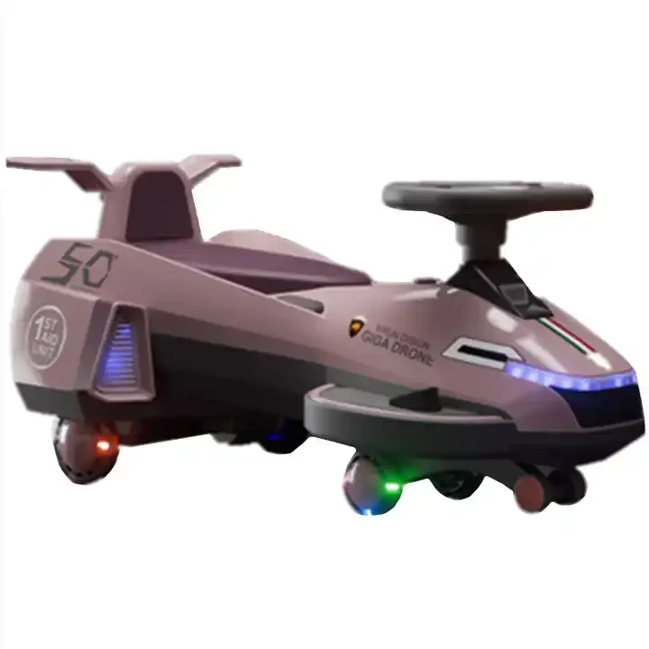 Factory latest outdoor kids balance 4 wheels ride on car no battery creative design children twister swing toy car