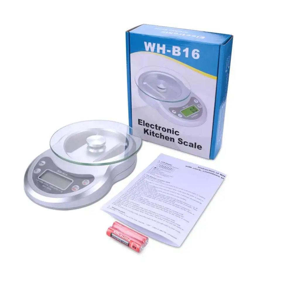 Factory Outlet Electronic kitchen scale 7kg /1g Double precision display 0-1kg/0.1g; 1-5kg/1g scales