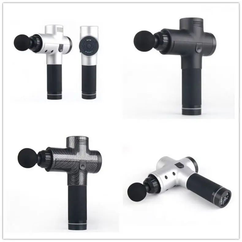 Электрический прозрачный мини черный Новый Вибрационный Массажный пистолет для мышц