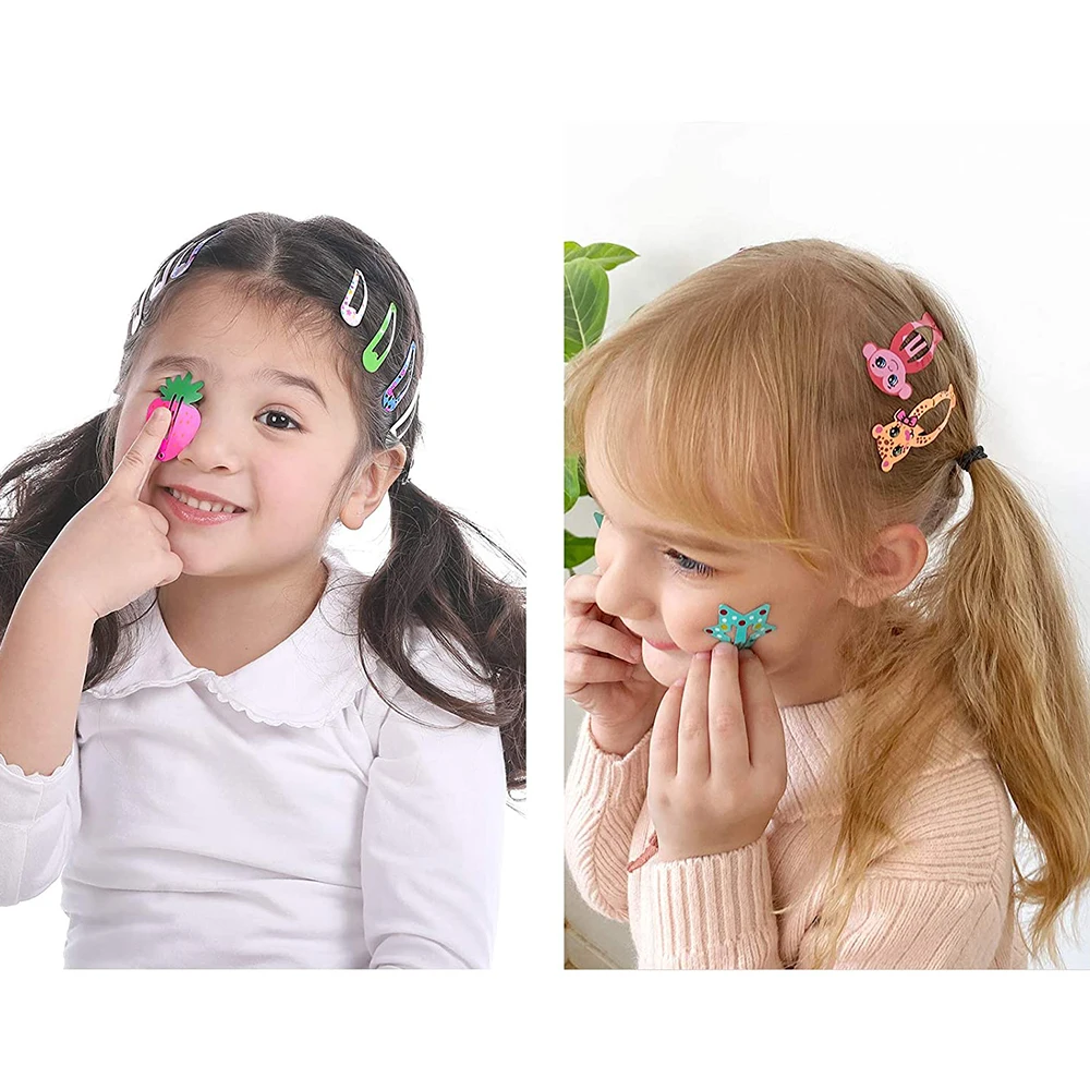 wholesale Hair Clips European and American popular cute animal Hair Pins water drop side clip for women girls children
