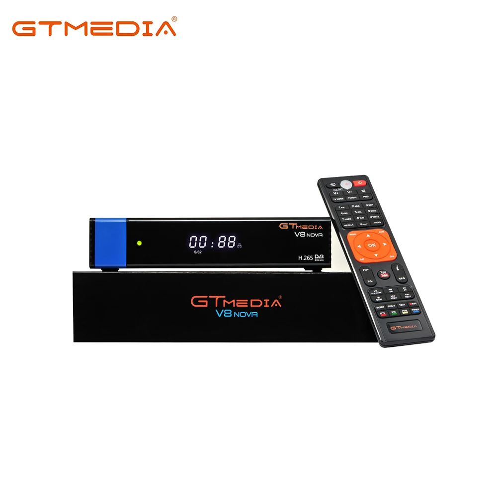 Digital satellite tv receiver hd dvb s2 GTMEDIA V8 Nova Blue dvb s2 set top box hd mpeg4 H.265 dvb-s2 iptv