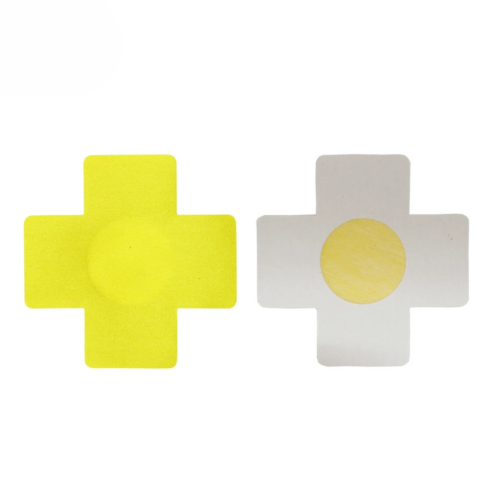 
10 Colors Satin Fabric Cross X Breast Pasties Intimate Underwear Accessories Nipple Cover 