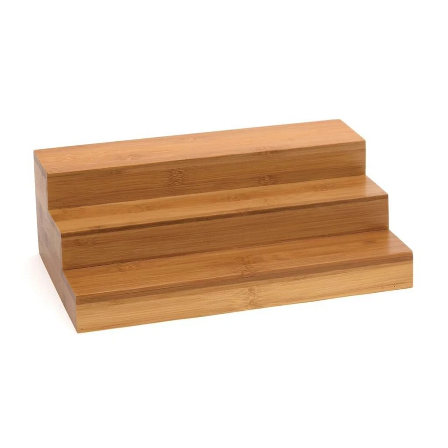 Hot sale kitchen tools bamboo spice jar rack holder for countertop expandable bamboo spice rack organizer