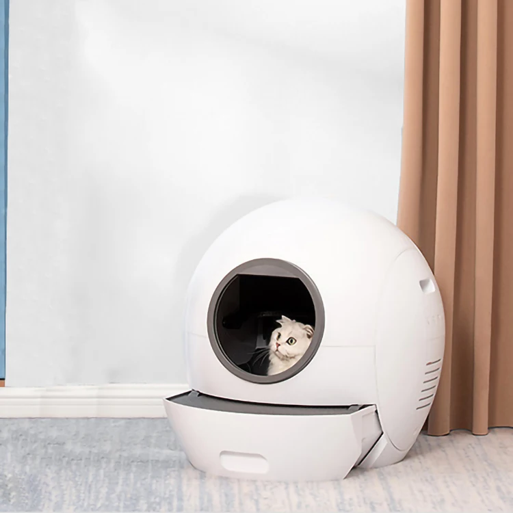 automatic electric pet toilet litter box wifi smart intellect cat litter basin