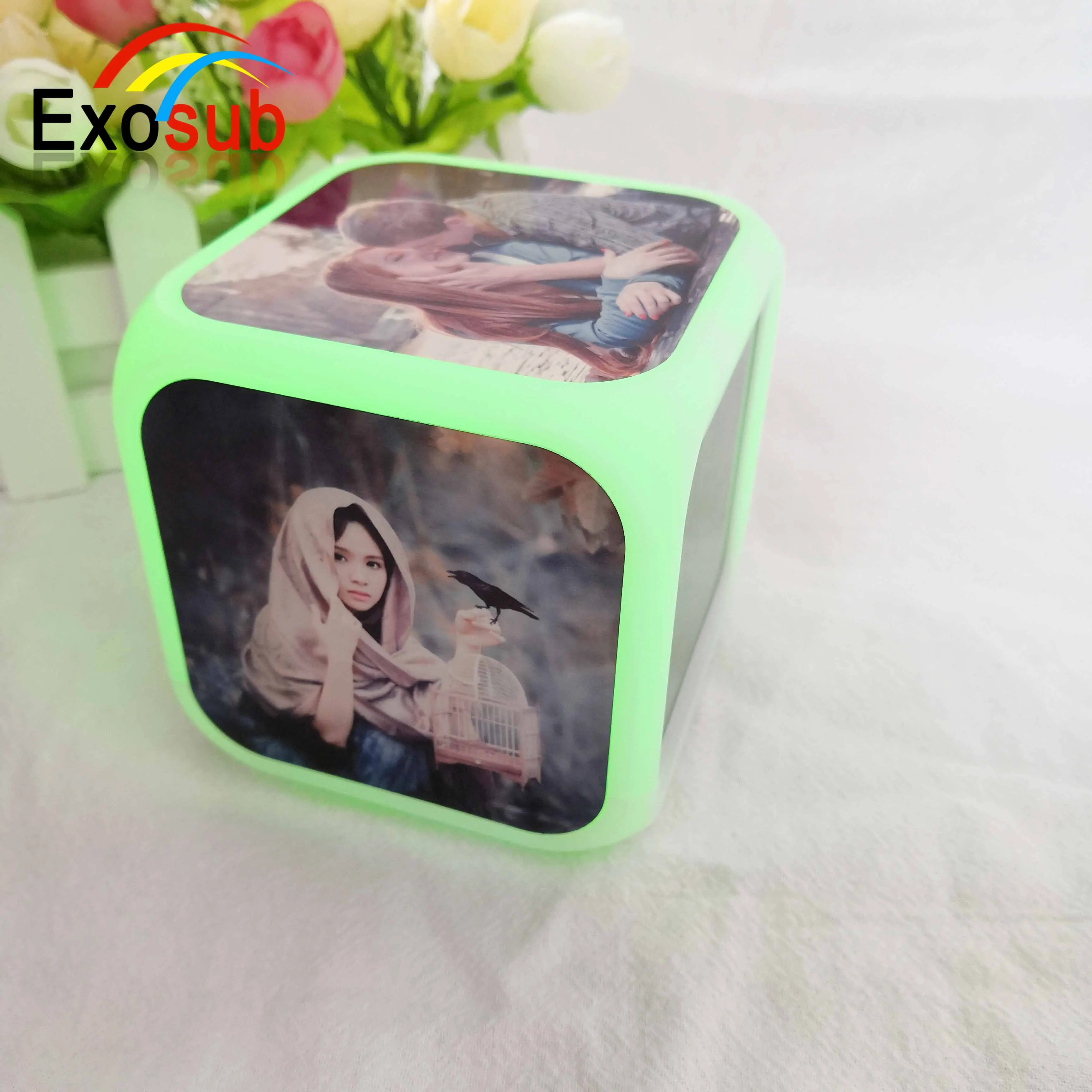 Exosub hight quality sublimation alarm clocks for dye sublimation wholesale