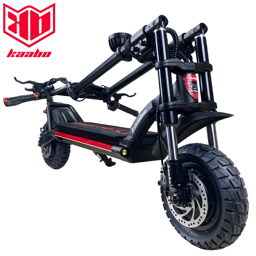 Original KB Wolf Warrior X 10inch 60V 21Ah Battery Double Drive 2200W Top speed 70 km/h Off Road Foldable Electric Scooter