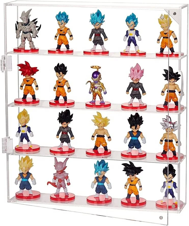 Clear Wall Mounted or Desktop Acrylic Storage Box Display Case For Mini Toys Funko Pop Collections