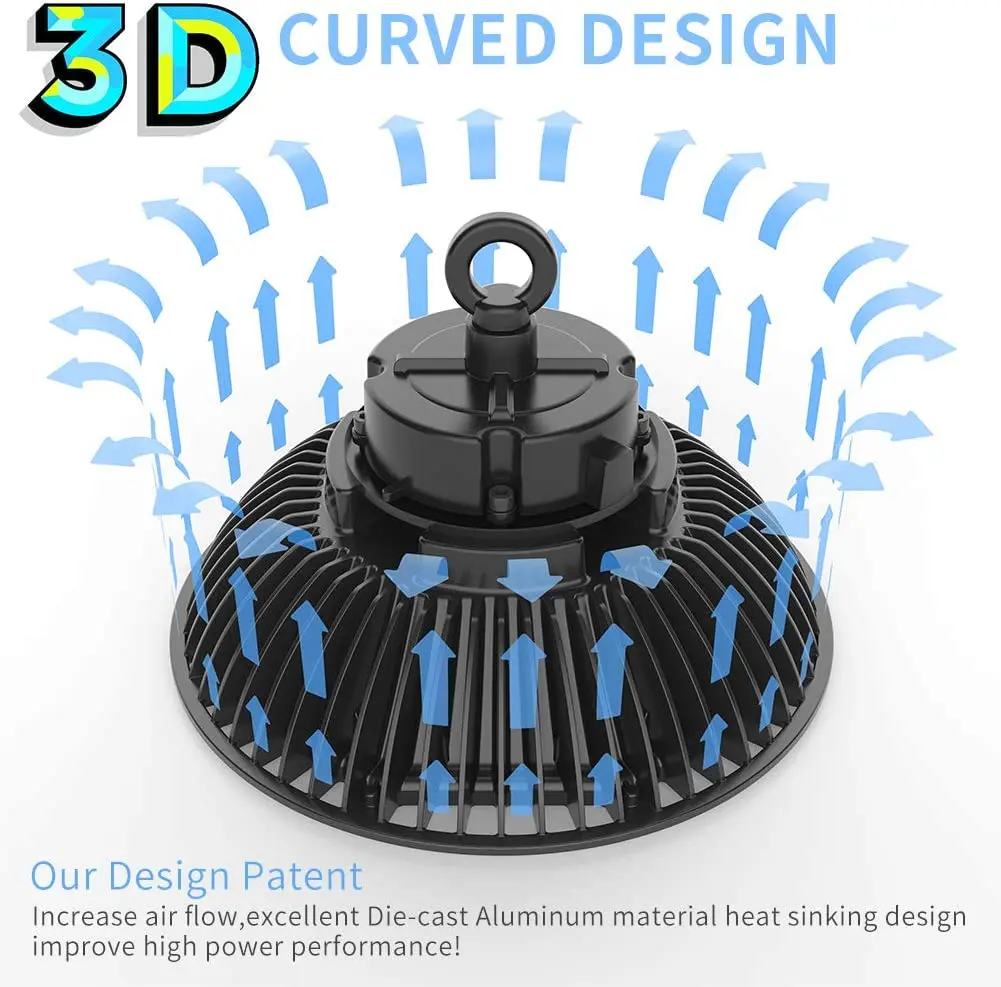 Good Quality Warehouse Lamp 150W Led UFO Lights IP65 Waterproof Industrial Lighting LED High Bay Light