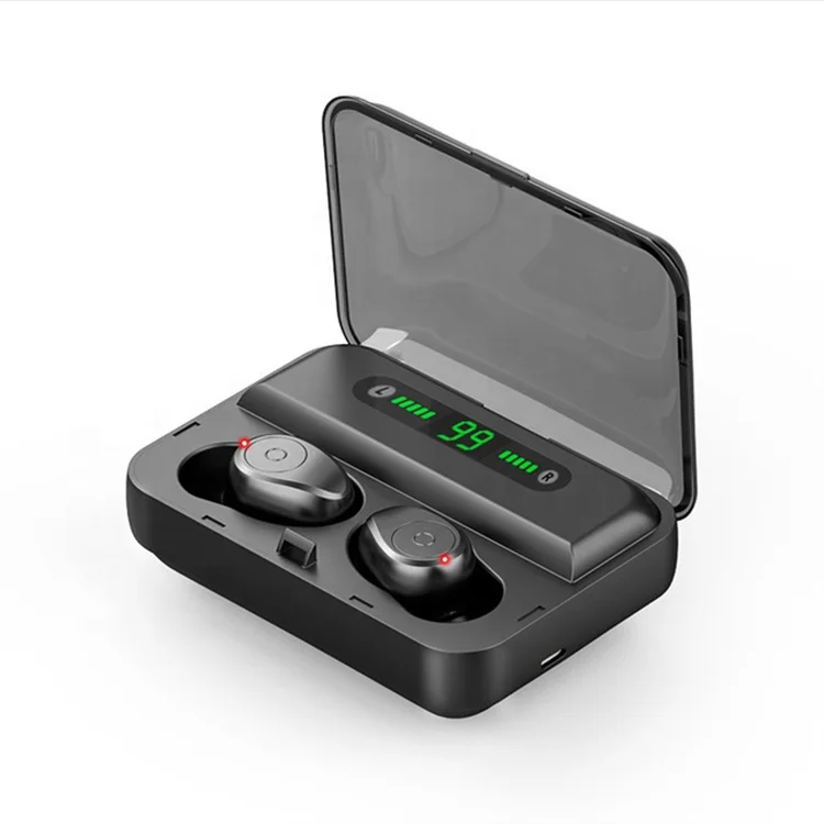 TWS 5.0 Stereo In-ear mini wireless earphone Sports Earphones with Digital Display Charging Case