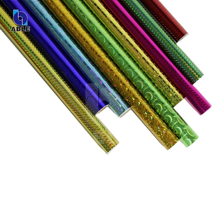 
Adhesive holographic Sticker Paper Roll film hologram Decorative film 