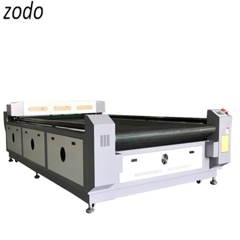 ZD1810 Autofeed ткани станок для лазерной резки с CCD камера лазер машины раскроя кордной кожаной одежды этикетка из крой