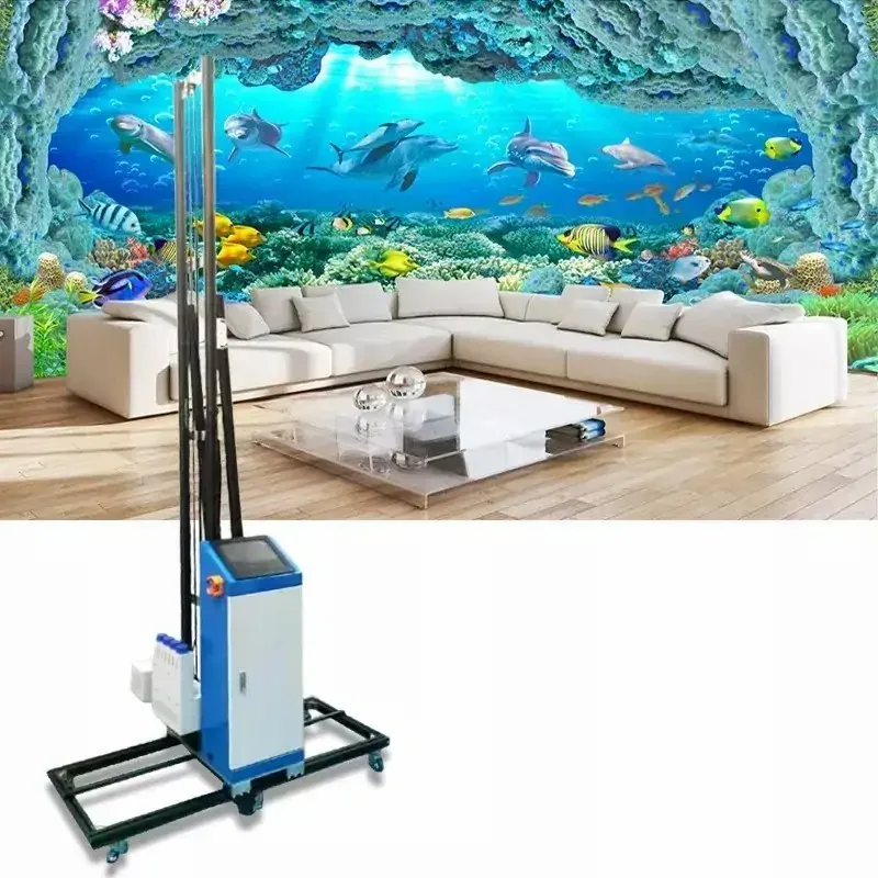 High quality Vertical UV Ink 3d Wall Printer For Drawing Pictures On Concrete/Glass and Ceramic