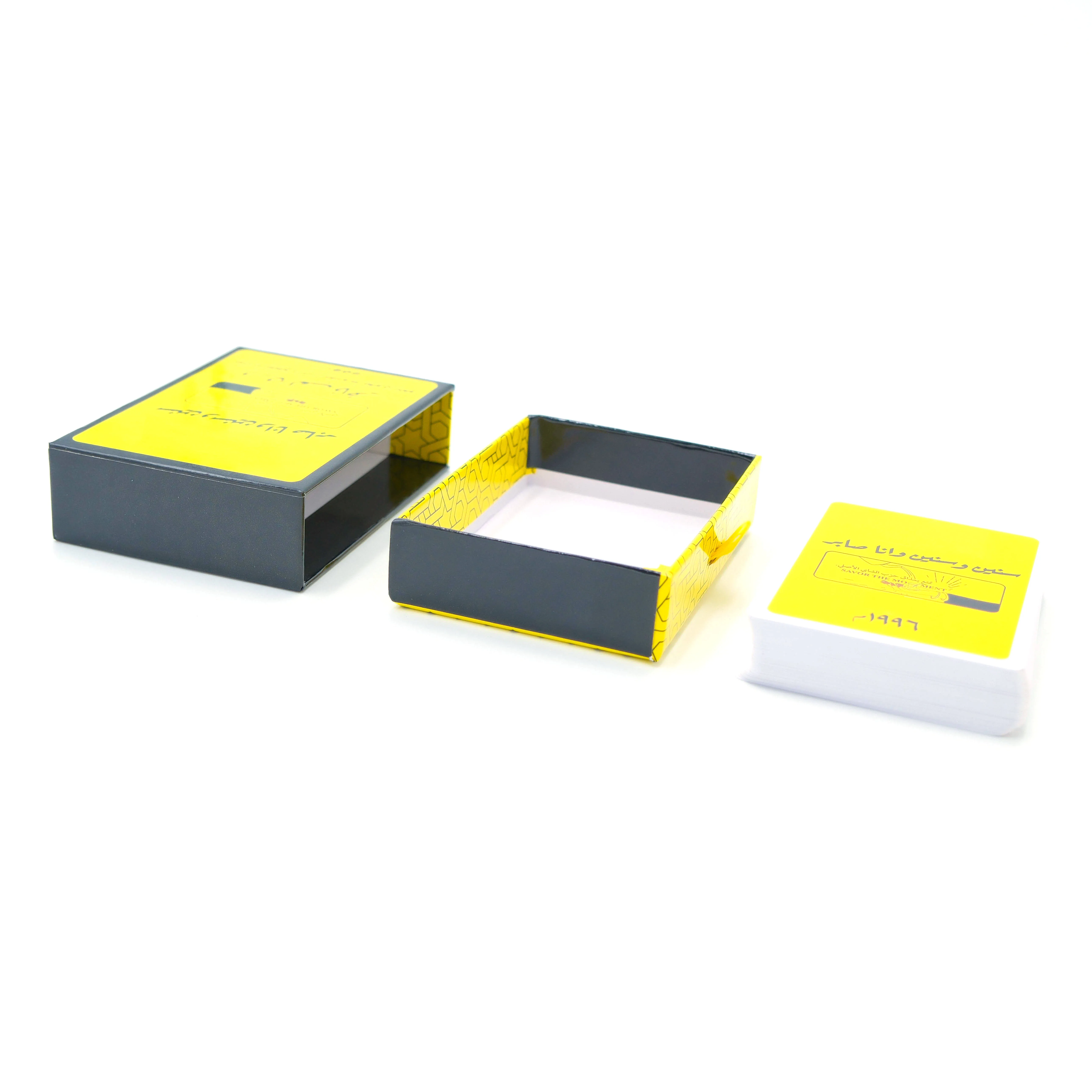 Custom 100% PVC Waterproof Poker Cards Game Cards for Promotional and Entertaining Purposes Packed in a Paper Box