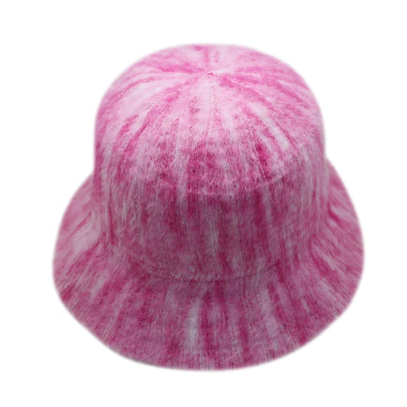 FL-FD008 Заводская небольшое количество шерсти нейлон модные уникальные печатные ведро шляпы для женщин