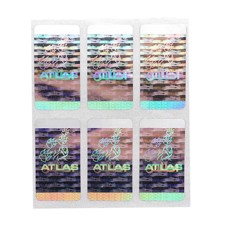 Custom high quality self-adhesive label printing hologram sticker label