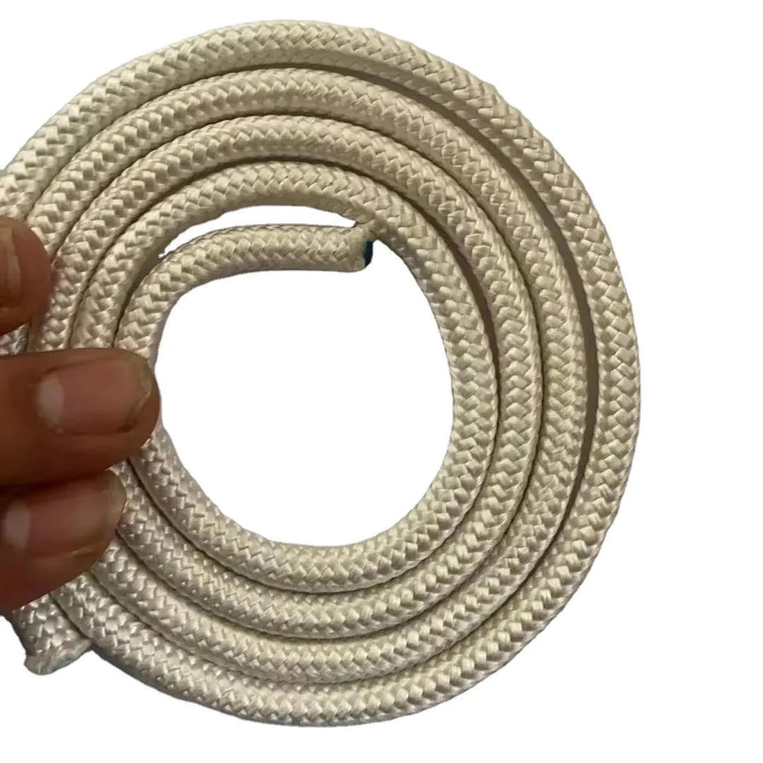 High Tension Strength Fireproof 2mm 4mm 6mm 16mm Braided Rope Kevlars Rope For Tempered Glass