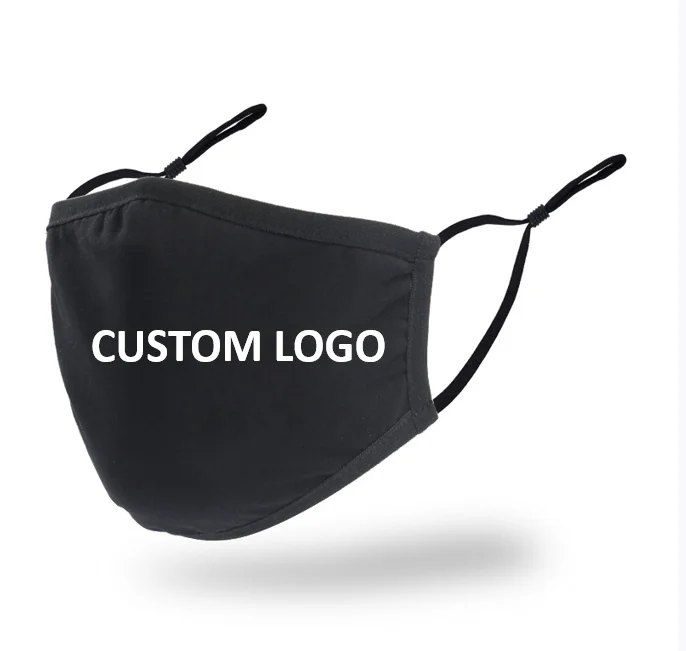 Custom Logo Elastic Earloop Reusable Washable Breathable Waterproof Adjustable Cotton Face Maskss filter