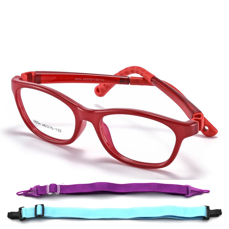 Wholesale Kids Silicone Small Tortoise Shell Head Bands  for Children Blue Light Glasses Flexible Eyeglasses Frame