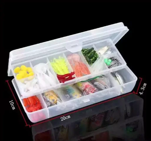 HYD HOT SALE Fishing Lure Kit Hard Lures Soft Bait Accessories Case Minnow Crank Pencil Complete Set With box