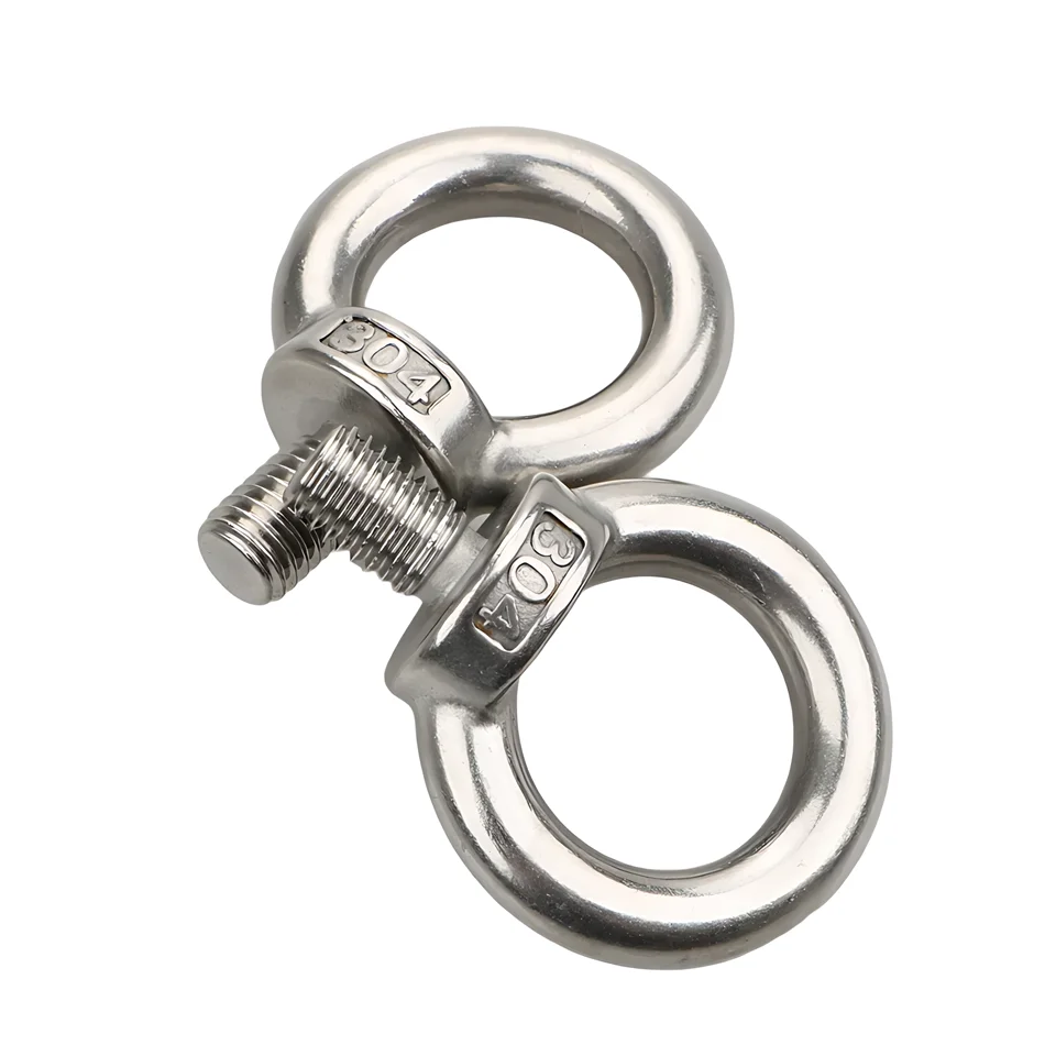 Cheap price M3-M36 Stainless Steel 304 Eyebolt Lifting Eye Bolts Ring Screw Loop Hole Bolt For Cable Rope Lifting