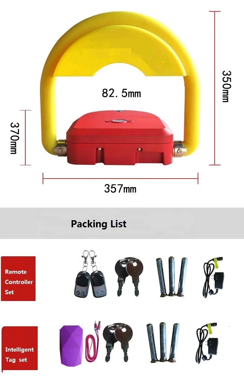 Community Car Park Security System Manual Private Parking  Lock  Parking Lock Device