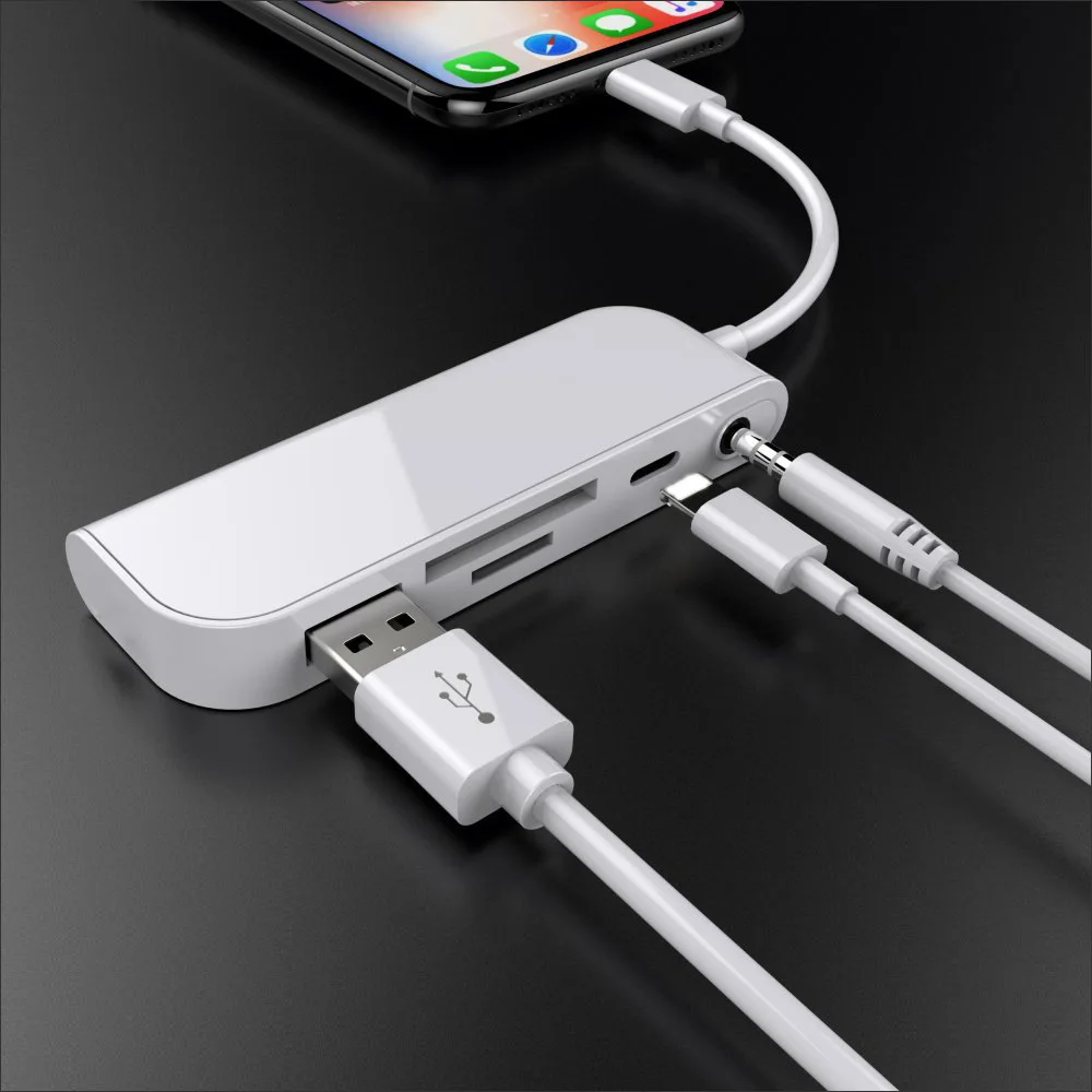 Легкий кабель usb otg для iphone