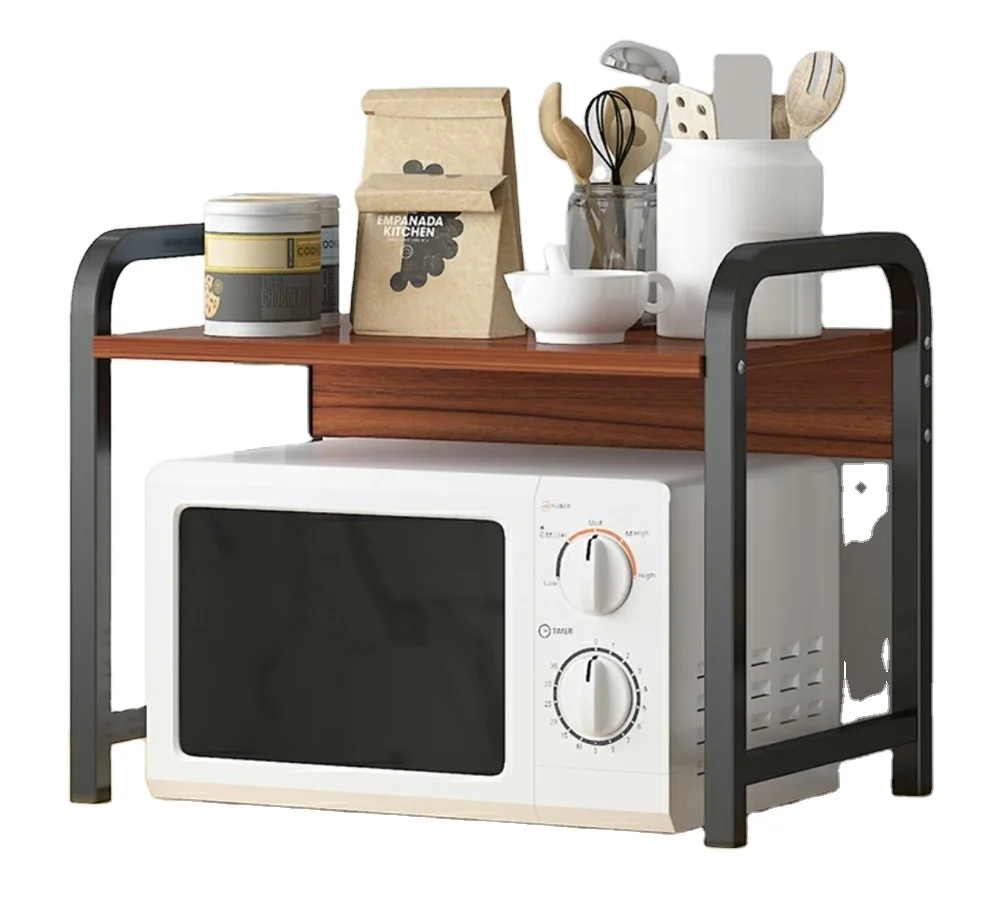 Microwave oven shelf storing spice tableware For wholesale kitchen shelf