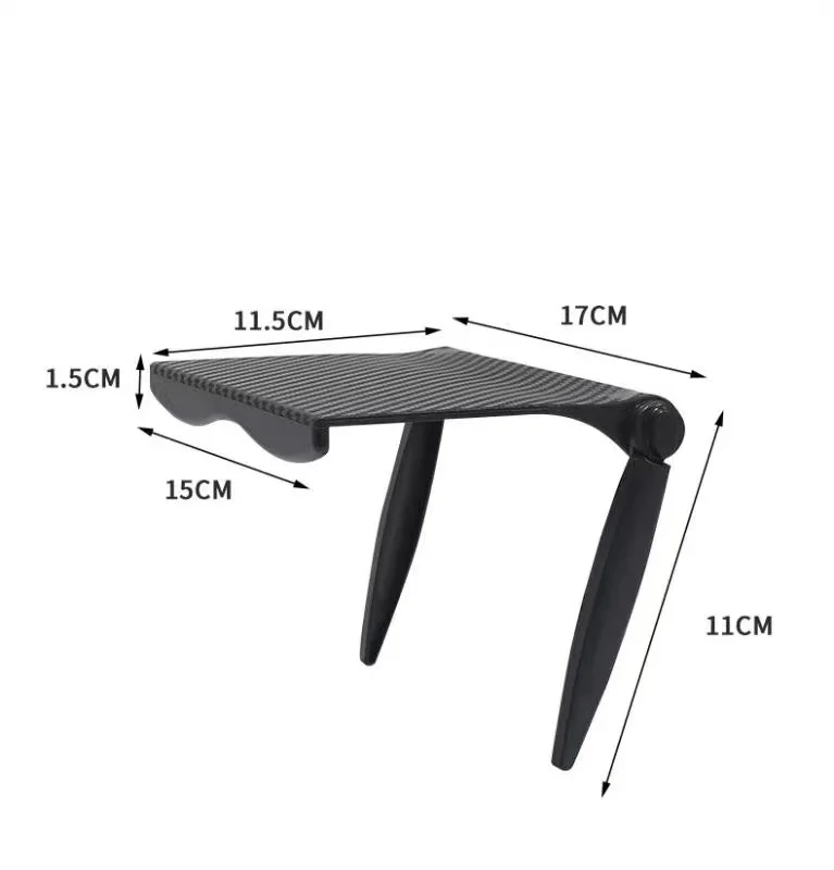 Adjustable TV Computer Screen Storage Caddy Bracket plastic Folding Organizer Top Shelf Monitor Display Standing Type Mounts Box