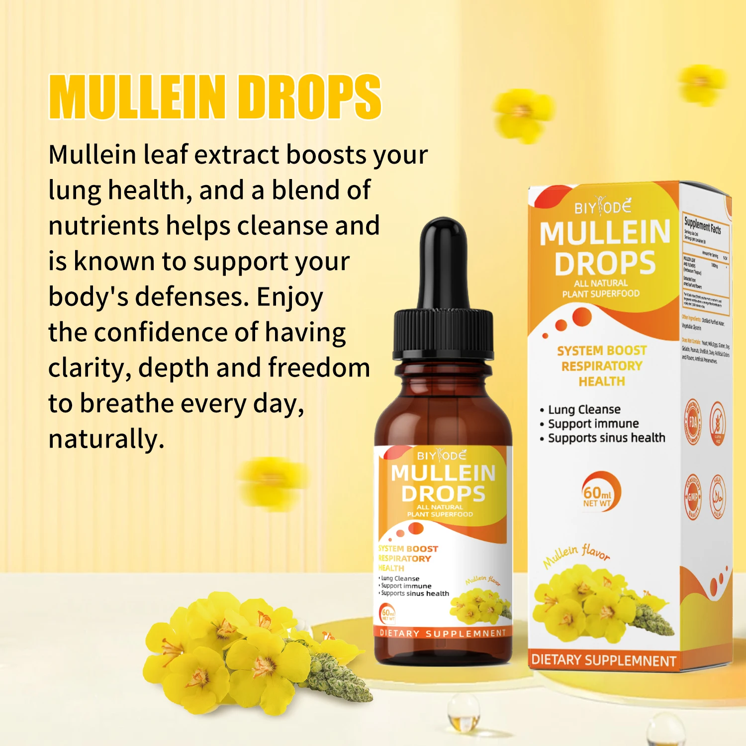 Mullein Leaf Extract Drops