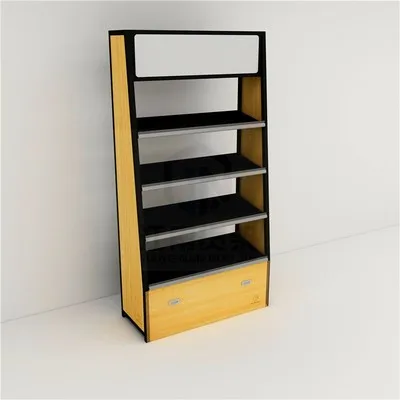Wholesale shelves wood supermarket customized high-end cosmetics shelves