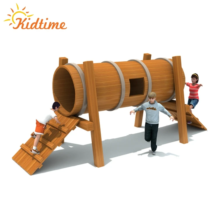 Park children toy commercial outdoor playground with climbing wall