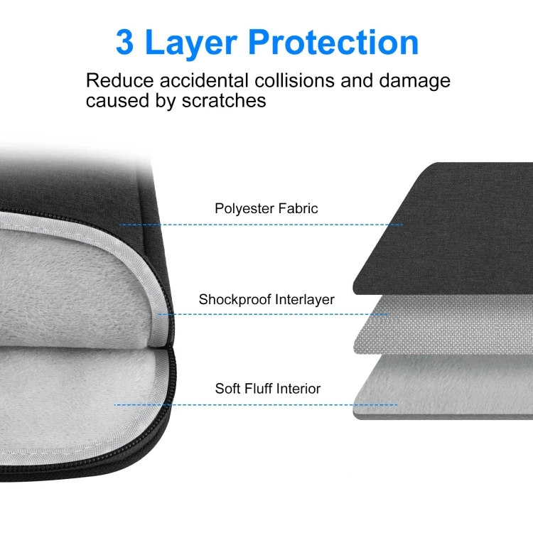 Manufacture OEM HAWEEL 14-15 inch Sleeve Case Zipper Briefcase Tablets Laptop Custom Briefcase Carrying Bag