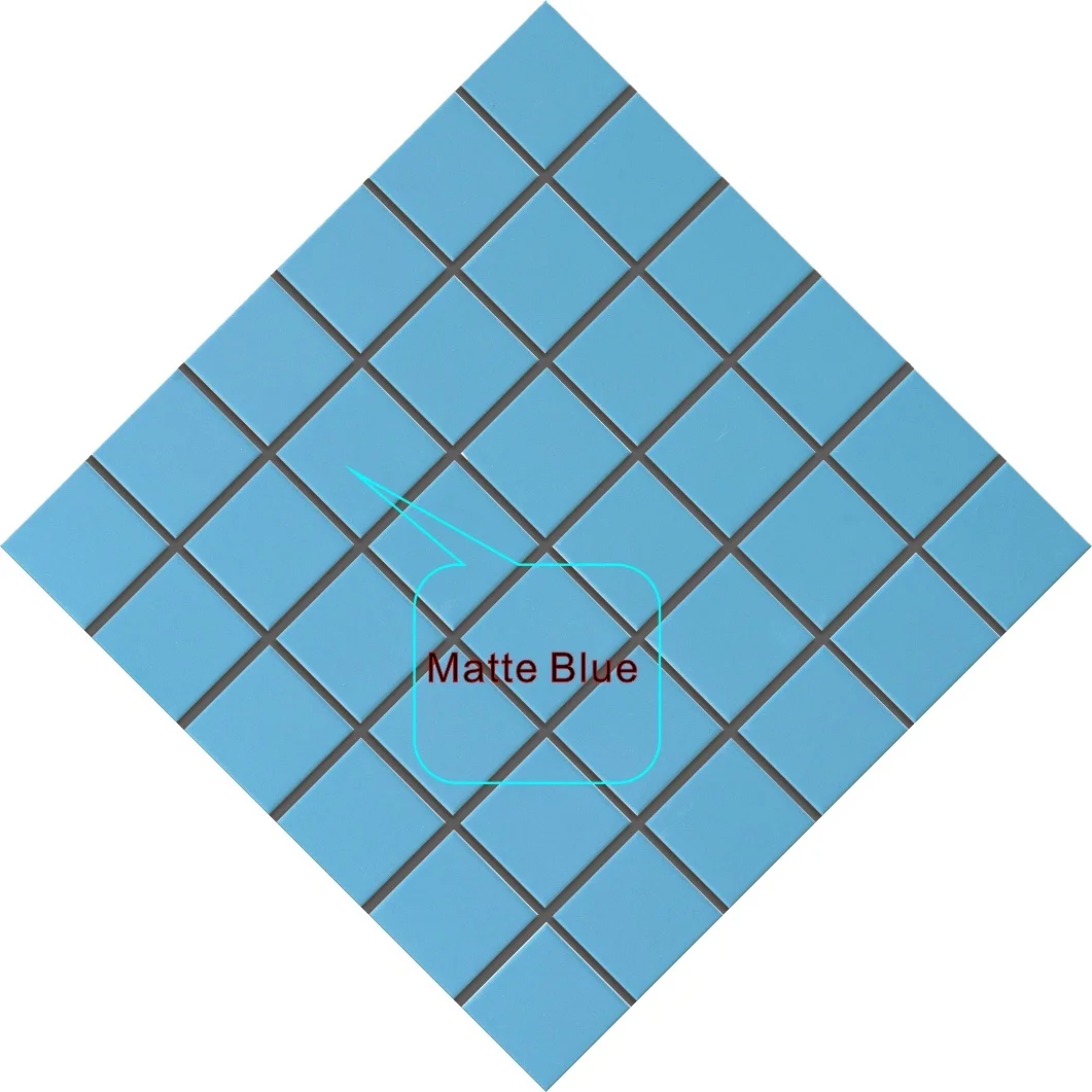 Hot Sale Foshan Square Look Like Nature Blue Sky Pattern Mosaic Tile For Swimming Pool Tlies
