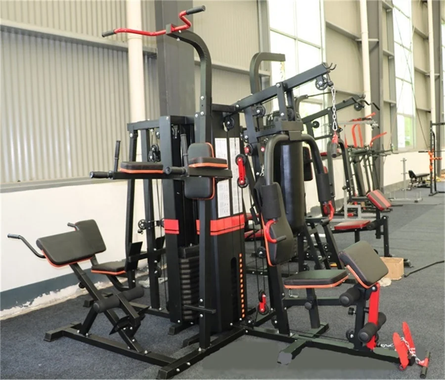 Home gym fitness equipment multi station 5 Station Power Multi Functional Machine comprehensive trainer