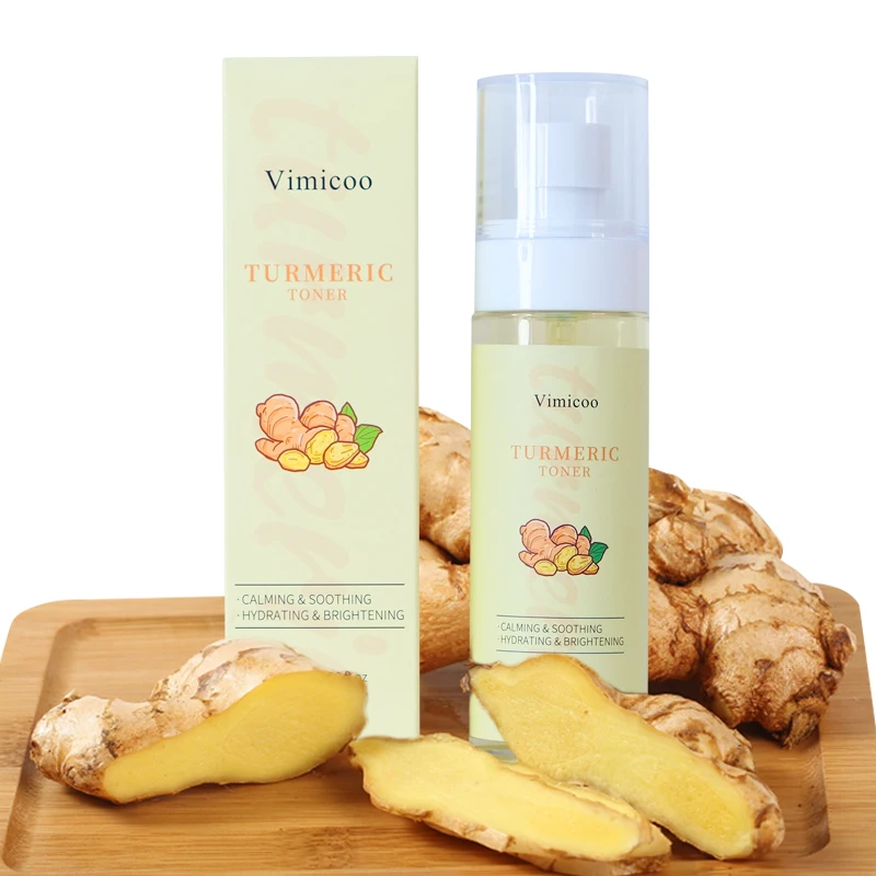 Private Label Moisturizing Calming Soothing Spray Mist Organic Herbal Facial Skin Care Vitamin C Tumeric Turmeric Face Toner