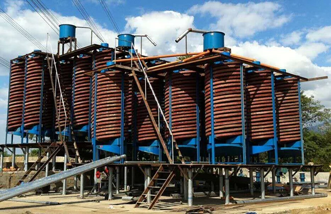 China Mineral Separator Gravity Spiral Concentrator, Spiral Chute Separator
