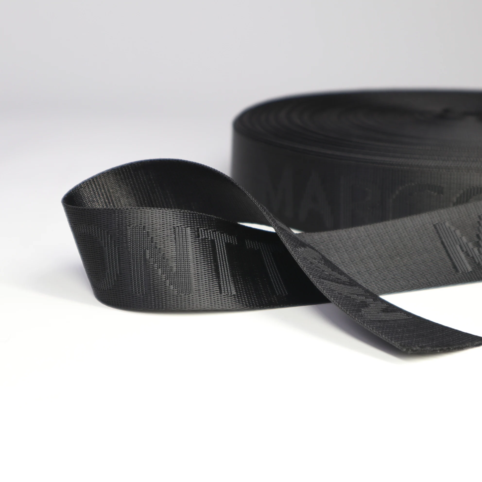 High quality customized logo woven pattern 20-50mm nylon webbing