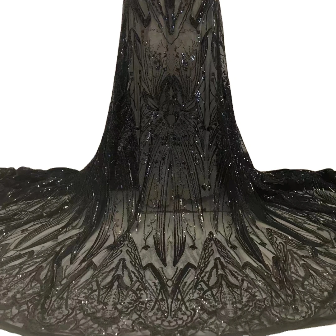 dresses new arrivals 2023 bridal fabric luxury embroidery beads sequins wholesale price sequin lace fabric embroidery