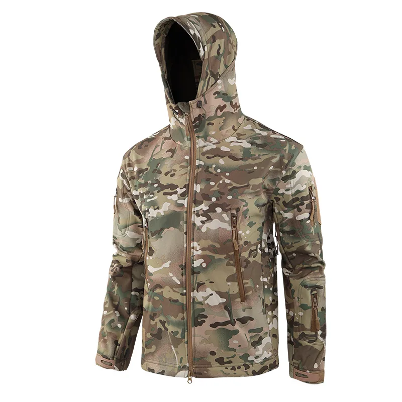 High Quality Sport Outdoor Shark Skin Warm Keeping Track Suit Soft Shell Oversize Rush Suit Jacket