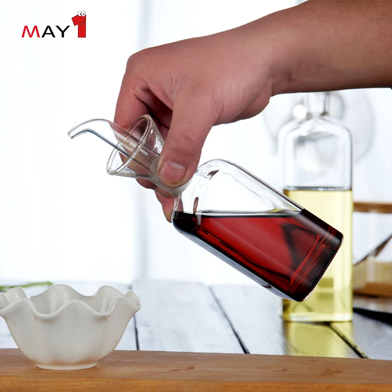 
Heat Resistant Borosilicate Olive Oil And Vinegar Sauce Dispenser 