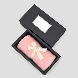 Ready to ship face towel set wholesale cheap price 100% microfiber soft lint free luxury box gift towels set