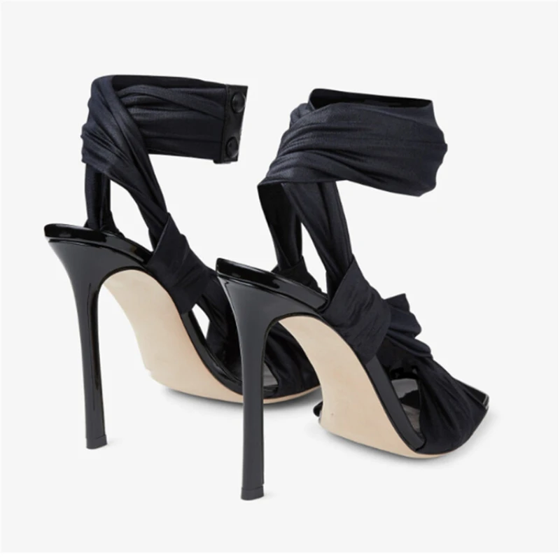 sandales pour femmes et dames Trendy Chaussures A Talons Neon Green Color Sexy 2023 Strappy Heels