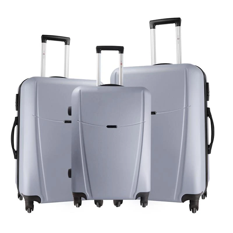 Export to Denmark Great Quality 100% ABS Luggage case travel Bag Trolley Suitcase Double wheels Spinner Luggage 2021 For men