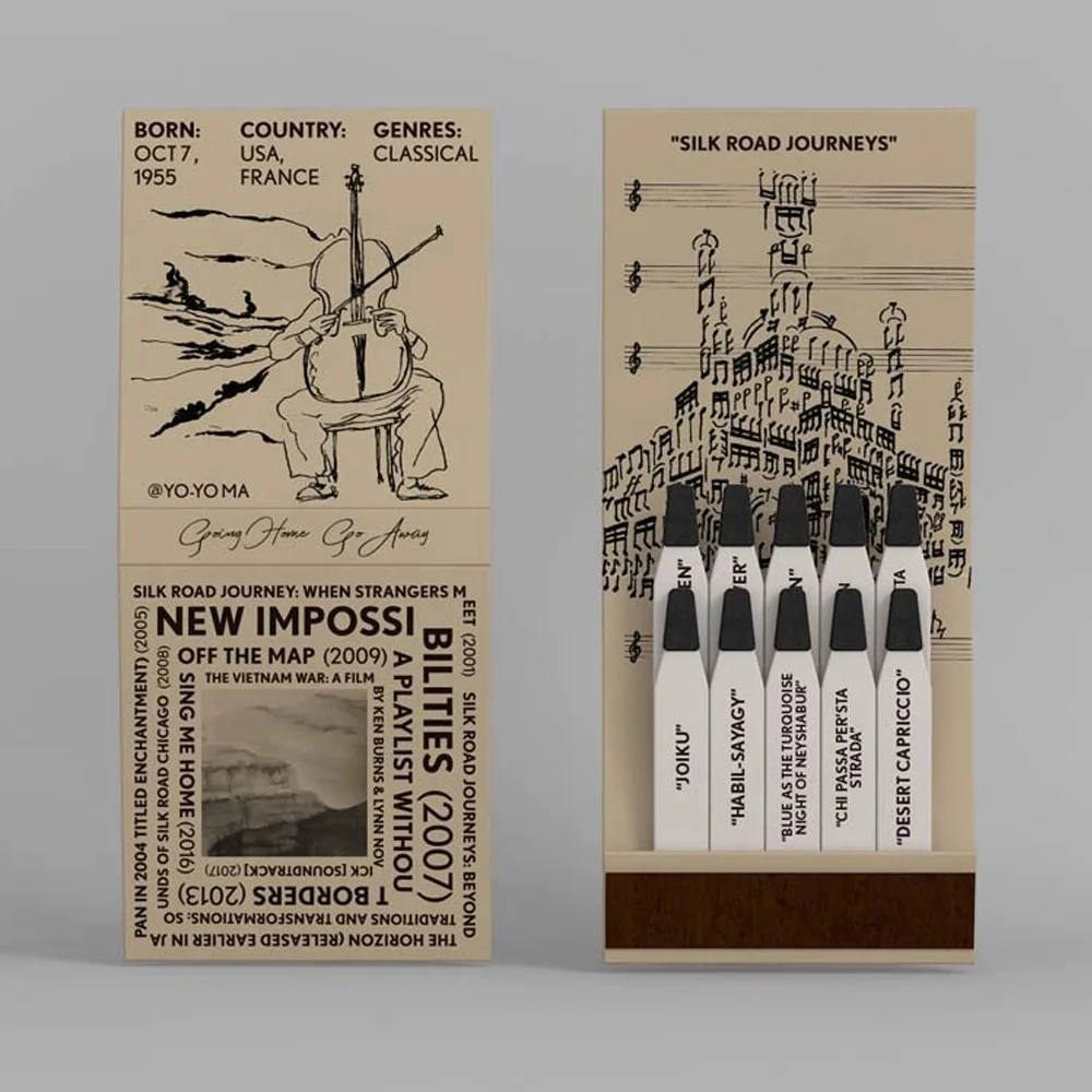 VLONG Book Style Matches Old Vintage Custom Logo Private Label Custom Matches Book Safety Color Matches