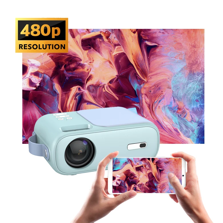 2021 Новый veemi LED 480P разрешение 1080P мини портативный проектор для детей; Подарок для детей образования