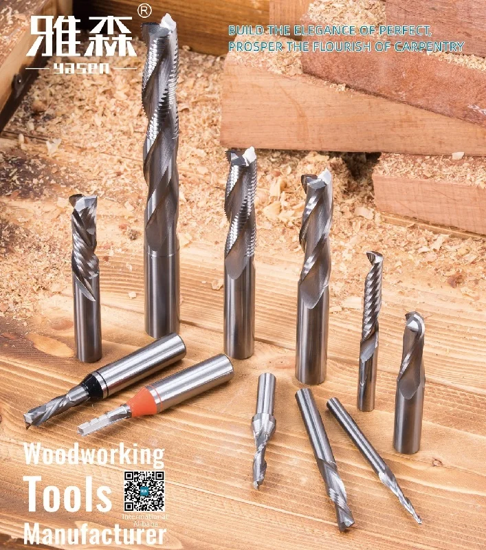 2 Flutes Solid Cabide End Mill Straight End Mill for MDF