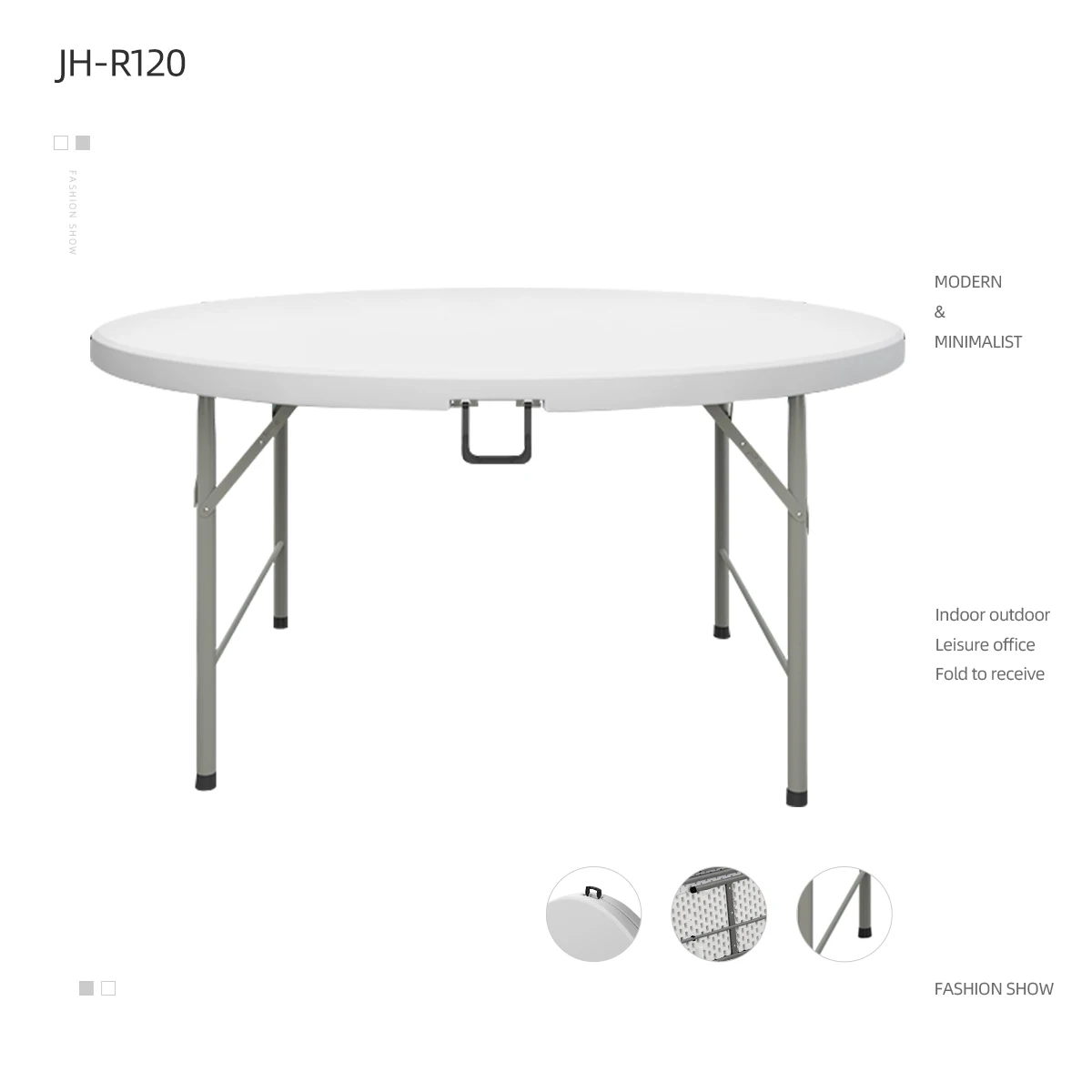 Folding Attached Table and Chair Low Price Plastic for Outdoor Modern Event in Dubai Tensegrity Table 25*1.0mm 4cm